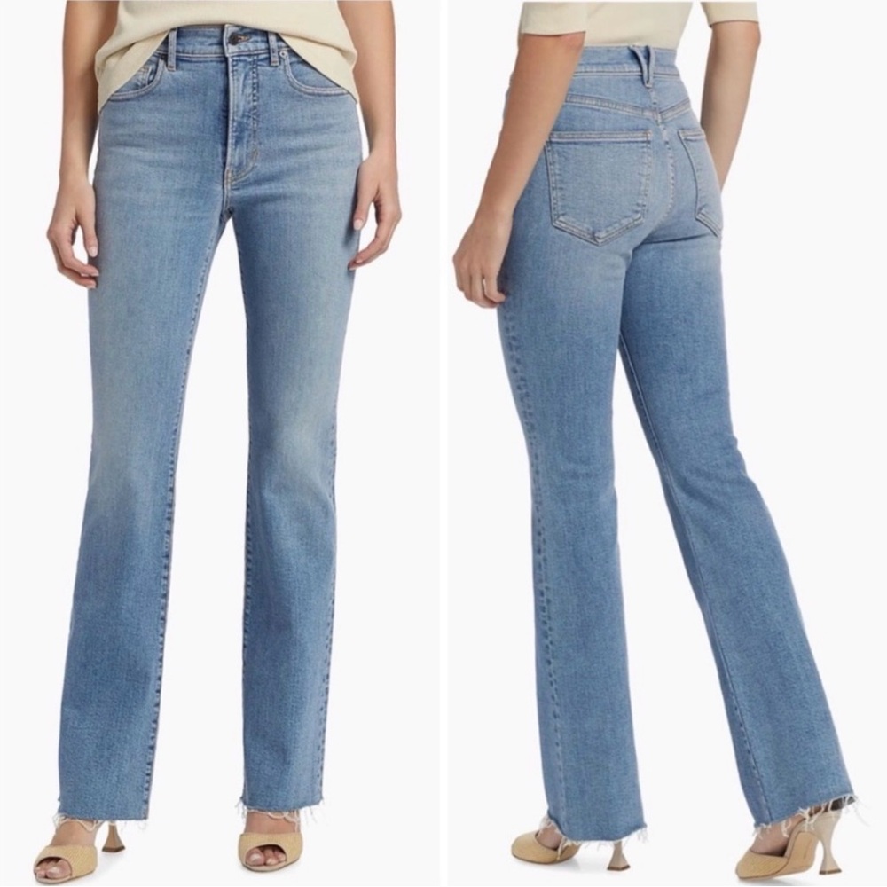 Veronica Beard Cameron Mid Rise Bootcut Jeans Riviera Breeze Wash Size 24